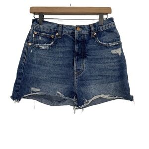 REVOLVE Lovers And Friends Jean Denim Shorts Frayed Hem Size‎ 28